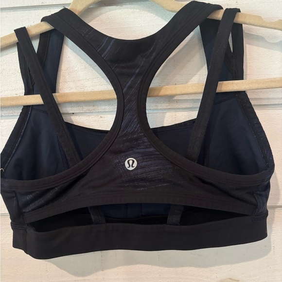 Lululemon Black and blue printed  Racerback Sports Bra - Picture 6 of 12